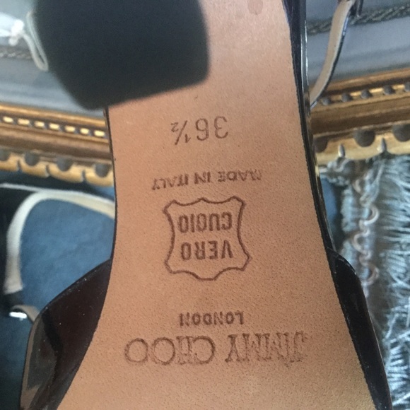 SOLD OUT Jimmy Choo Patent Anke Sandals SOLD OUT - Picture 6 of 8